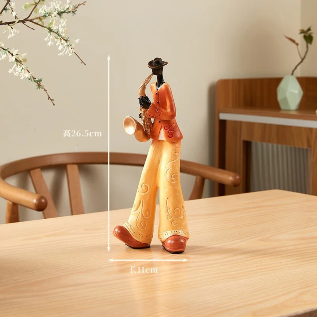 Musical Instrument Band Decor - Resin Living Room Sculpture