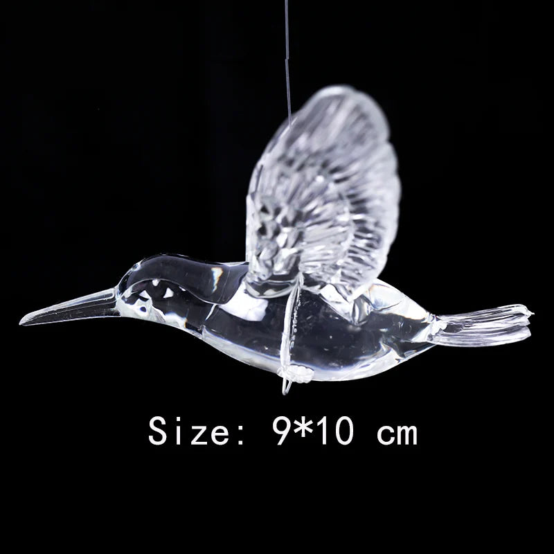 Clear Christmas Hanging Ornament – Bird, Snowflake & Drop Designs