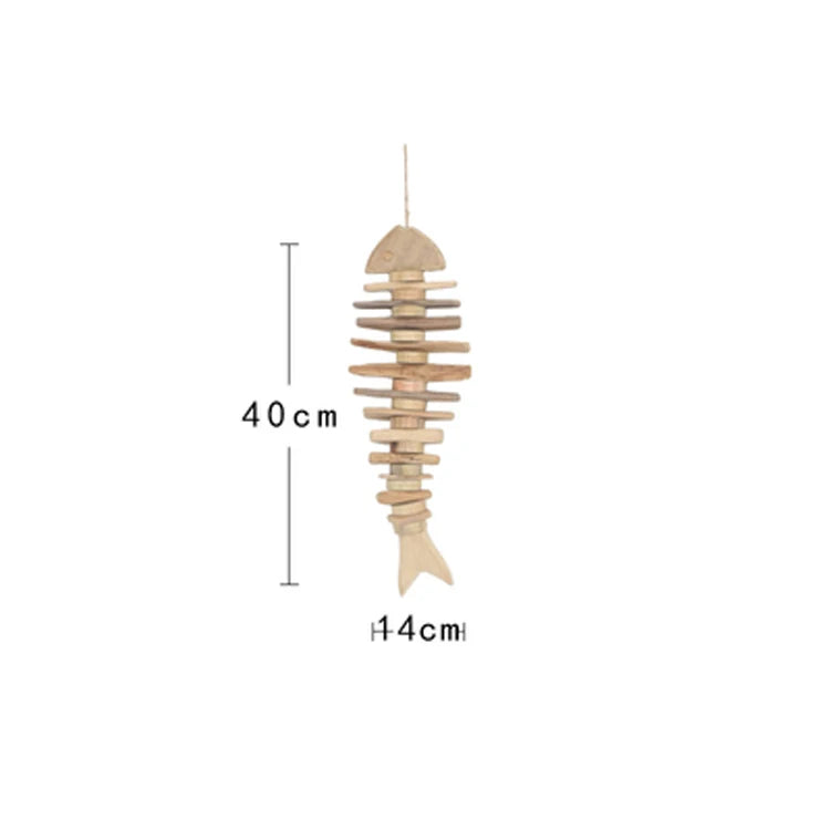 Nordic Wooden Hanging Fish Wall Decor