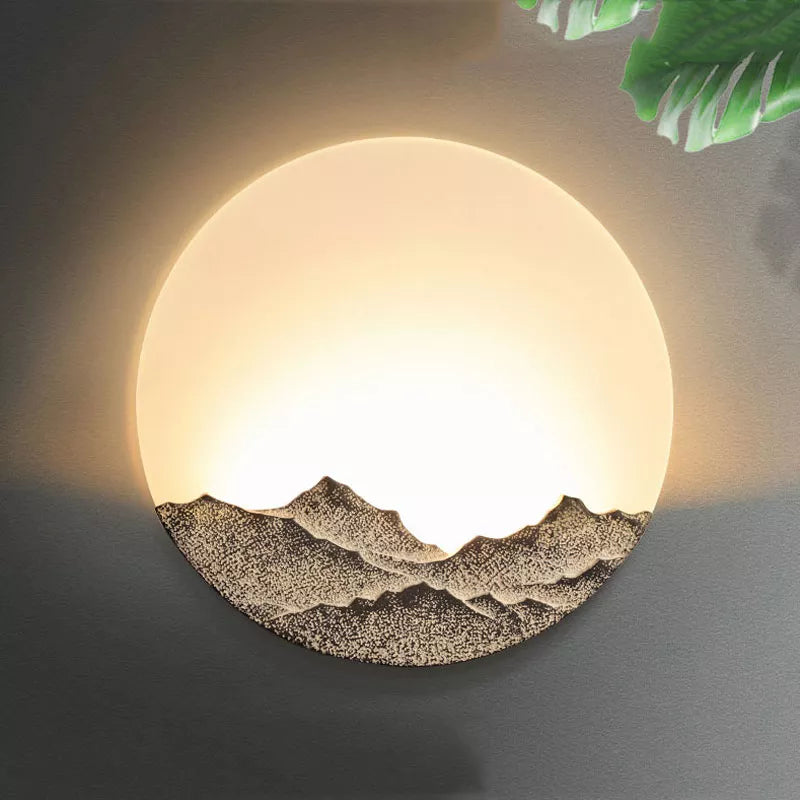 Mountain Moon Wall Light