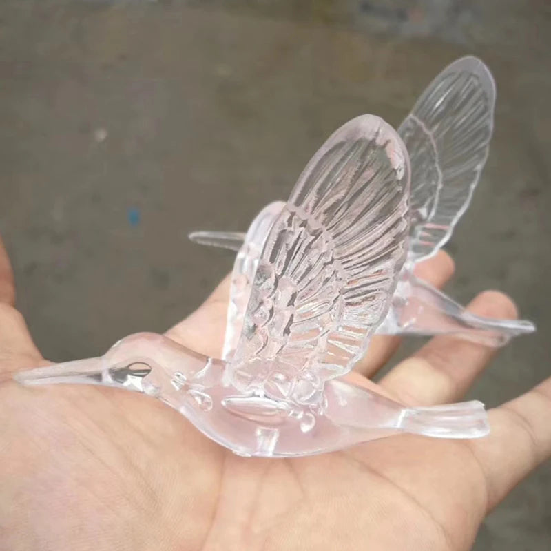 Clear Christmas Hanging Ornament – Bird, Snowflake & Drop Designs