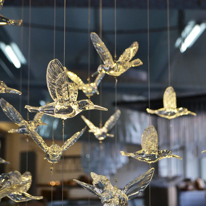 Clear Christmas Hanging Ornament – Bird, Snowflake & Drop Designs