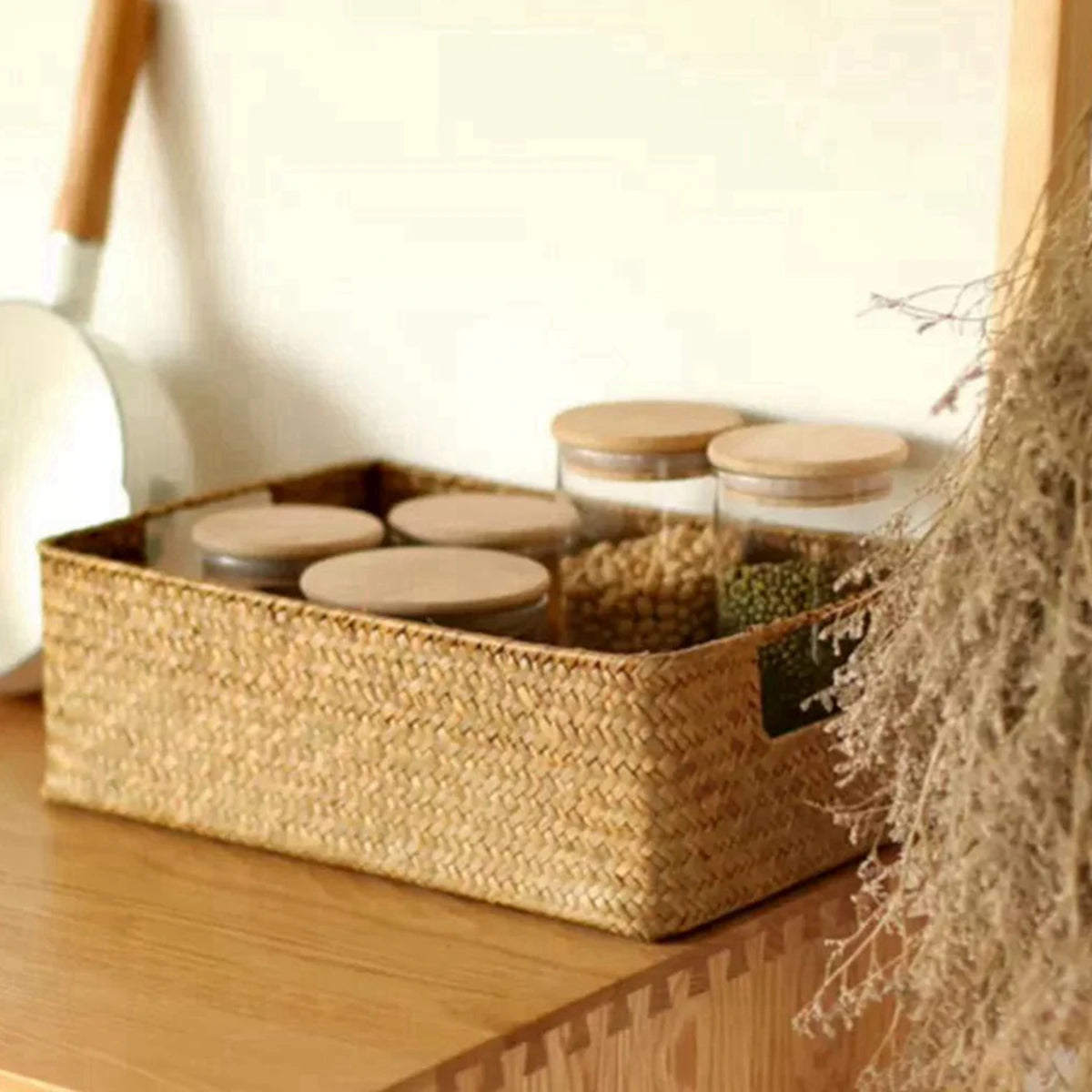 Natural Seagrass Woven Basket
