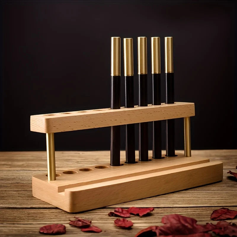 Elegant Wooden Pen Holder