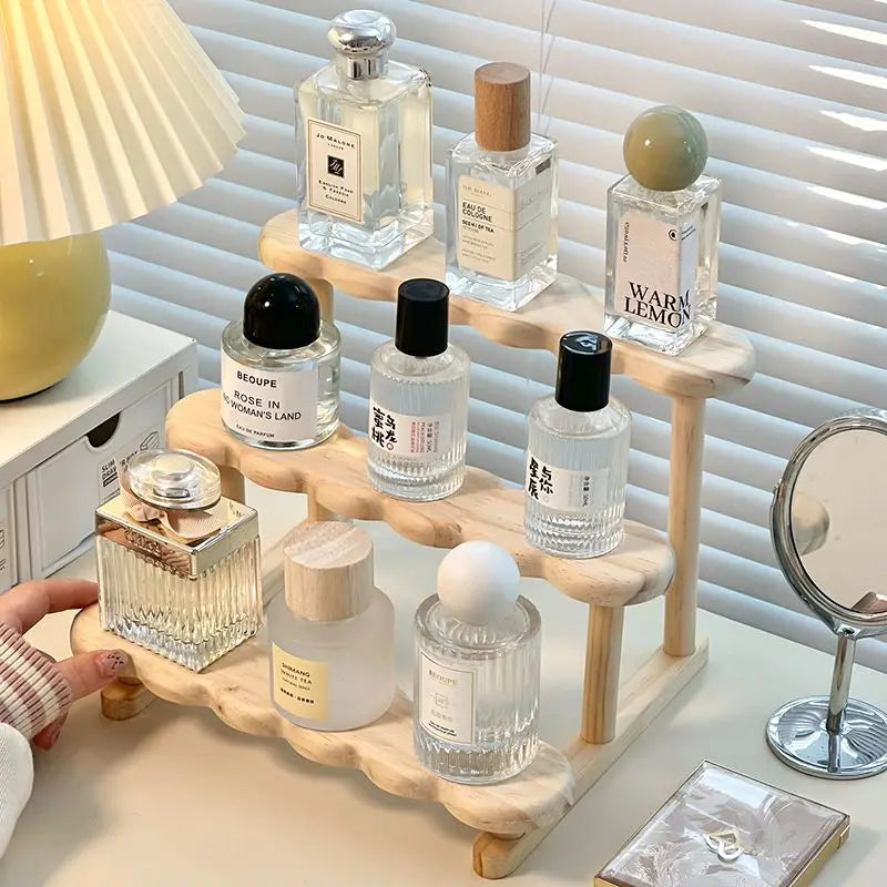 Wooden Perfume Display Rack