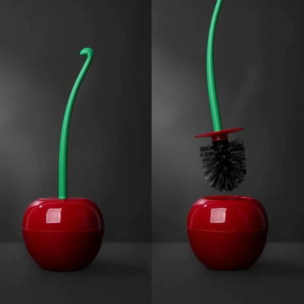 Cherry Shaped Toilet Brush Set