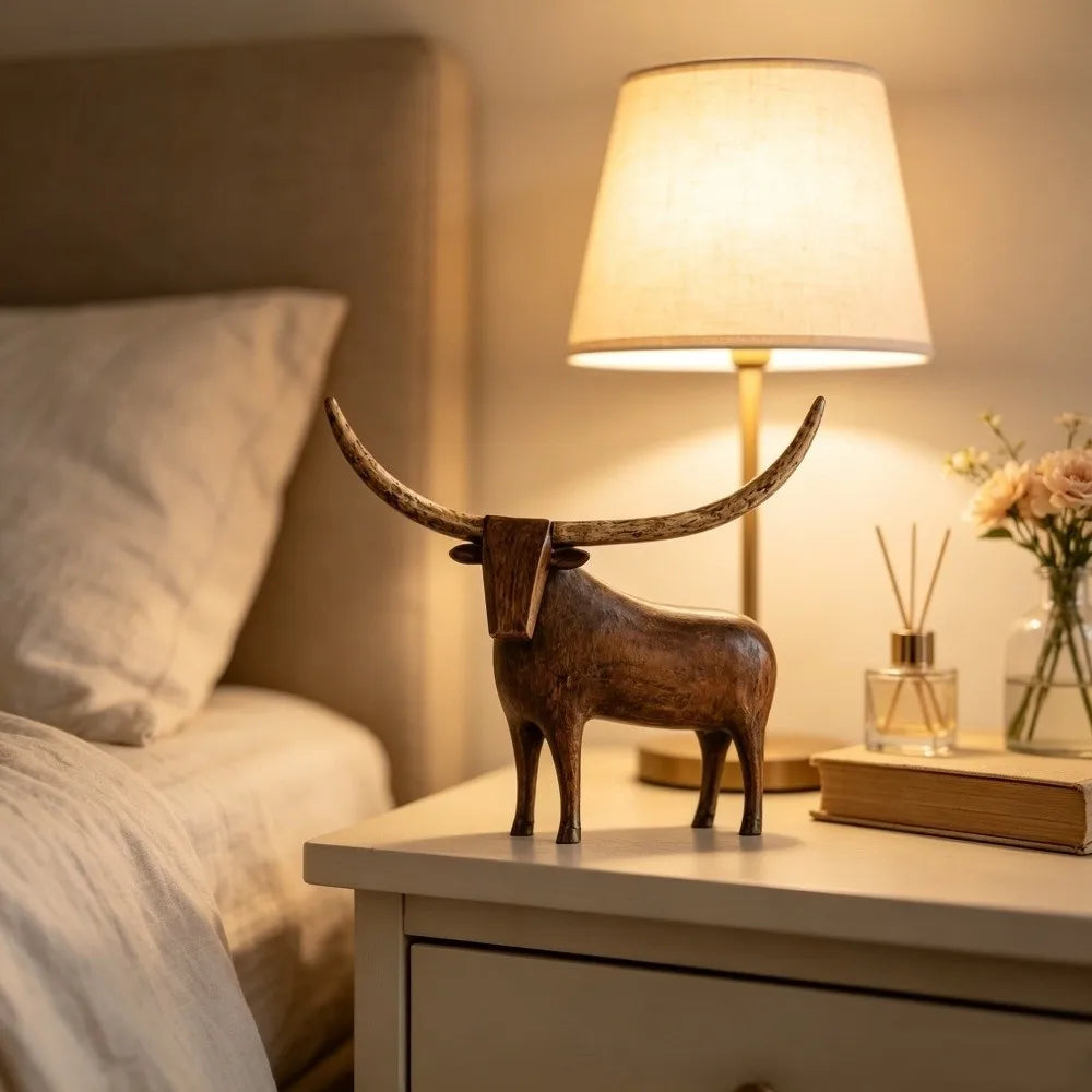 Rustic Western Animal Figurine – Cow or Sheep
