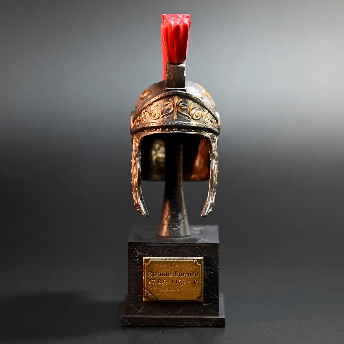 Hand Painted Roman Helmet Resin Model