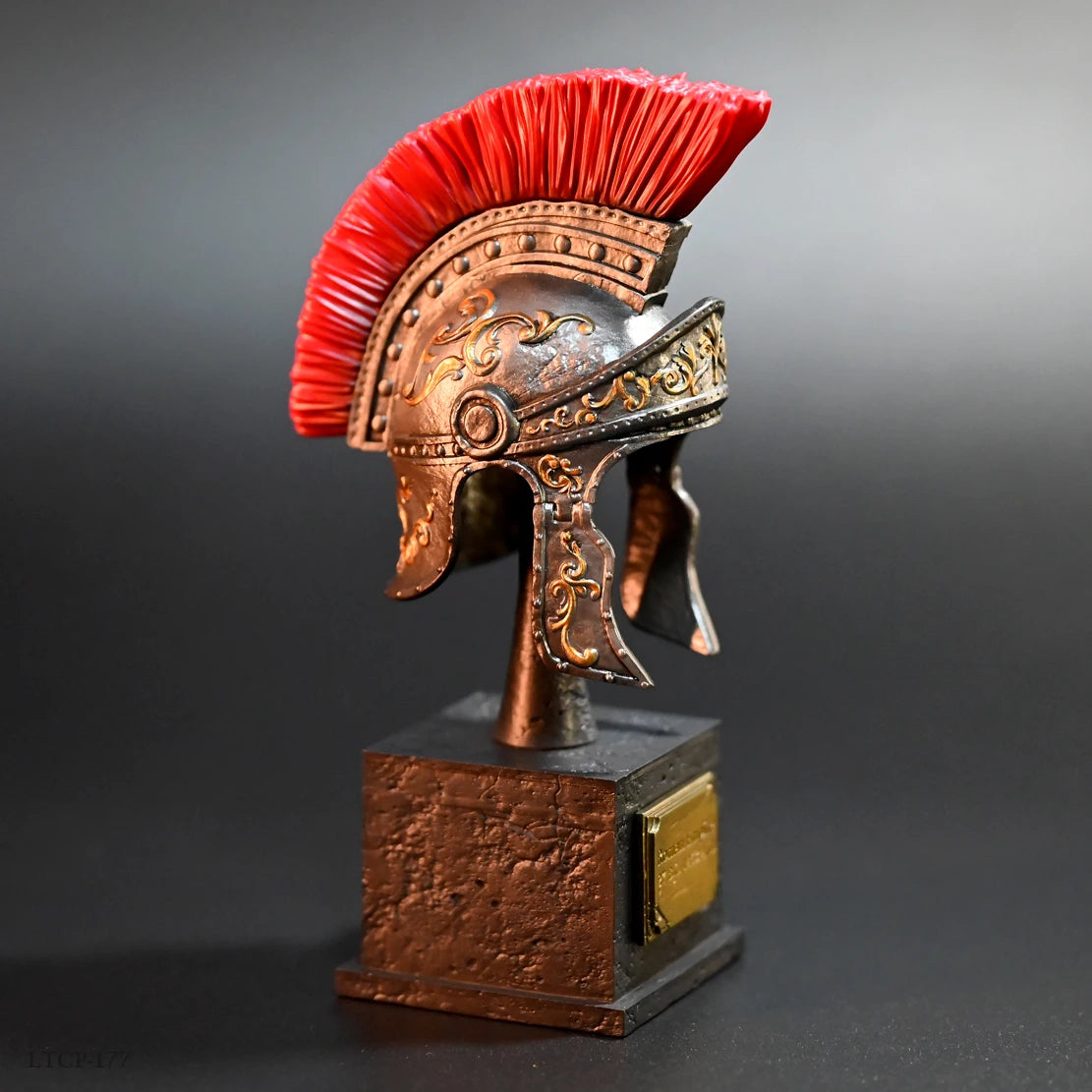Hand Painted Roman Helmet Resin Model