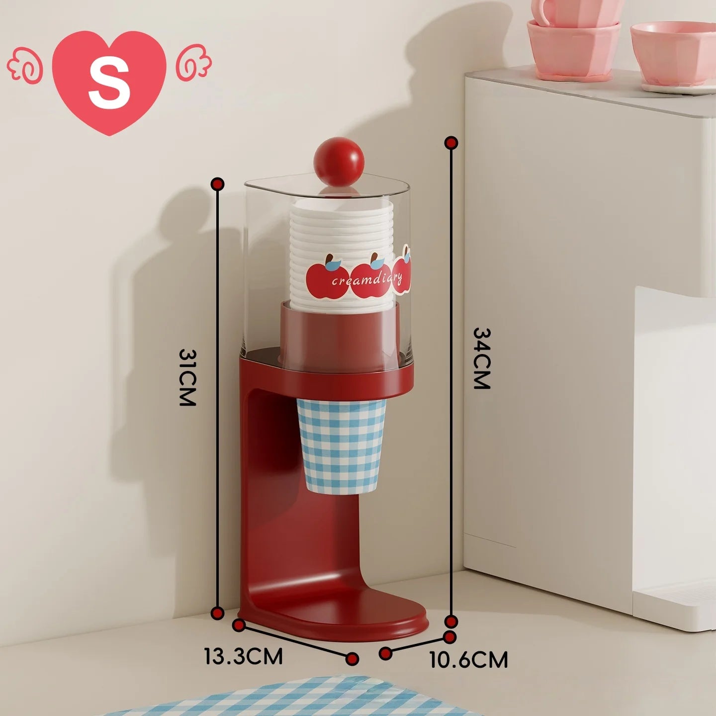 Pull-Type Disposable Cup Dispenser