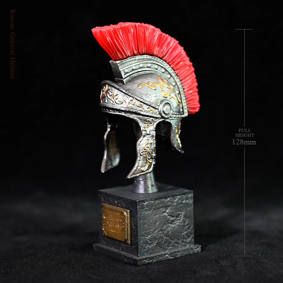 Hand Painted Roman Helmet Resin Model