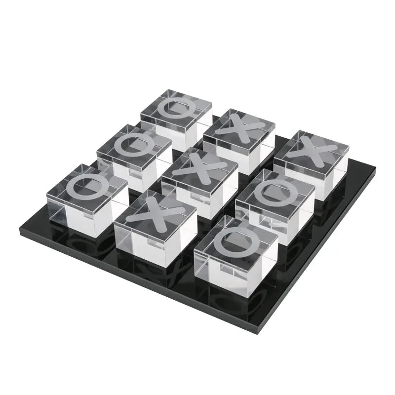 Modern Glass Tic Tac Toe Set