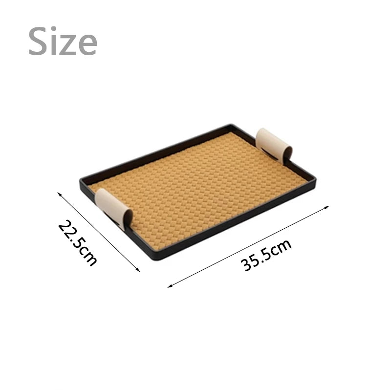Luxury Decorative Leather Tray