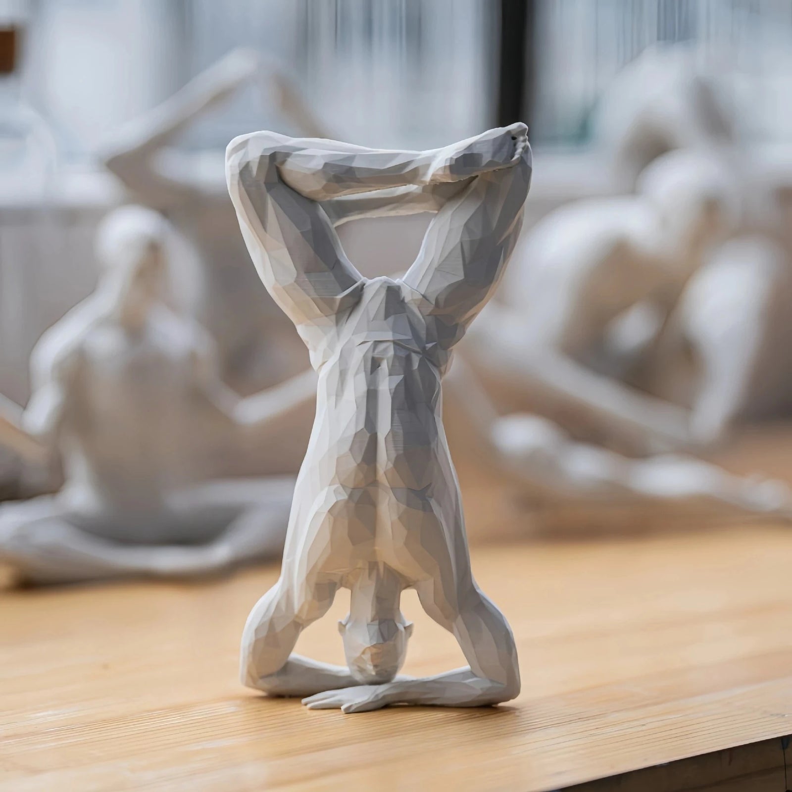 Minimalist 3D Printed Yoga Pose Figurine