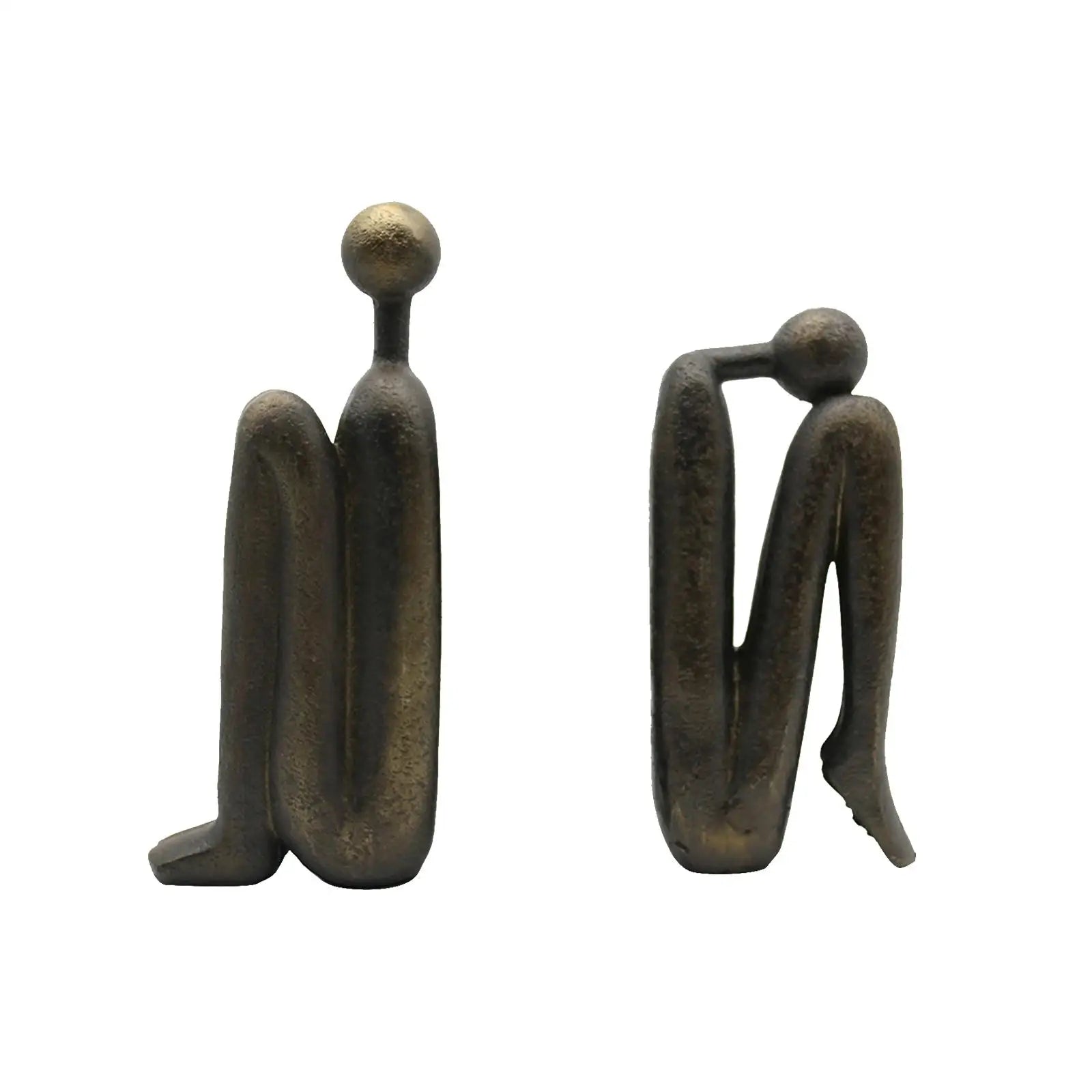 Modern Thinker Resin Bookends