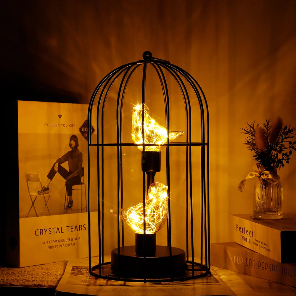Birdcage Table Lamp