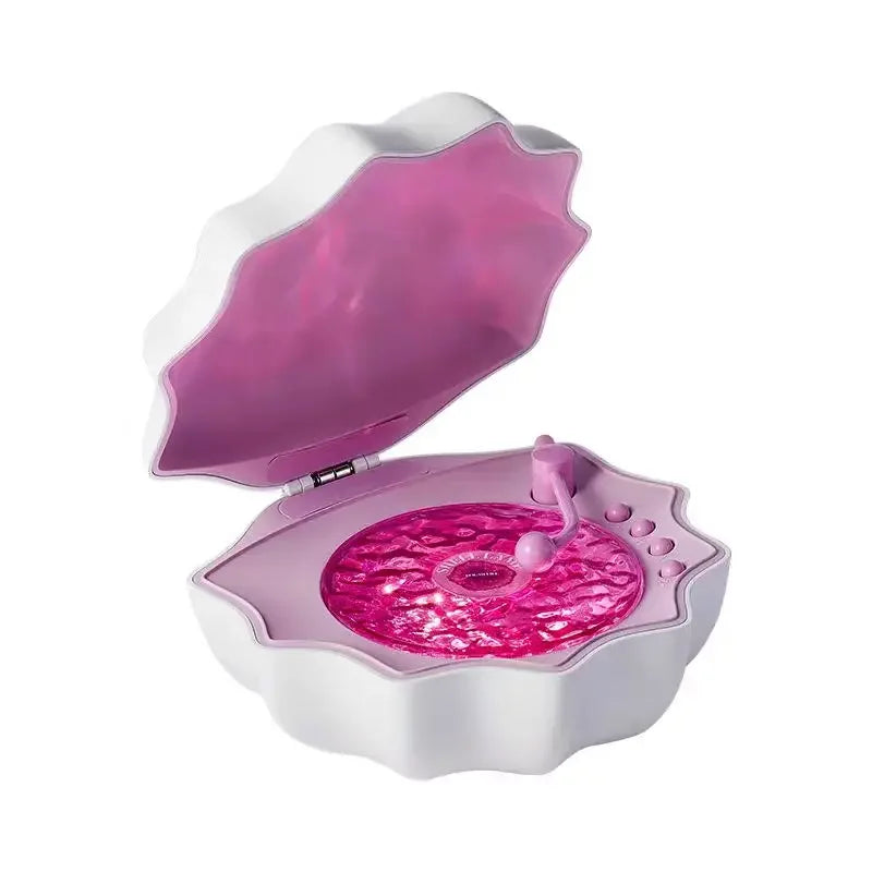 Shell Bluetooth Speaker with 7-Color Aurora Light and White Noise