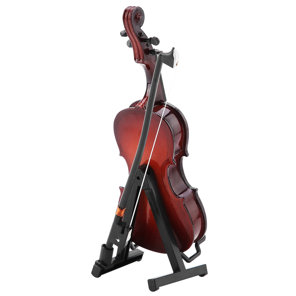 Miniature Wooden Cello Replica