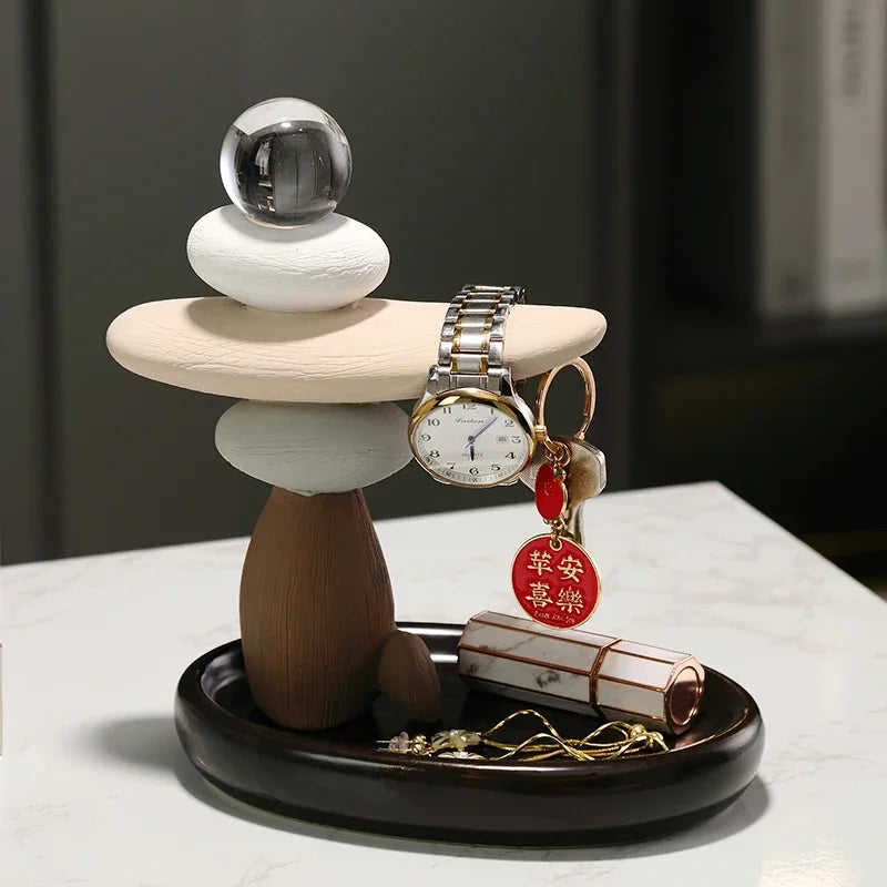 Modern Ceramic Key Holder and Sculpture
