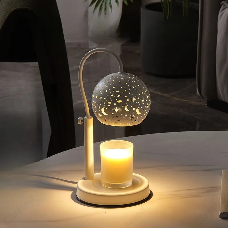 Celestial Starry Night Candle Warmer Lamp