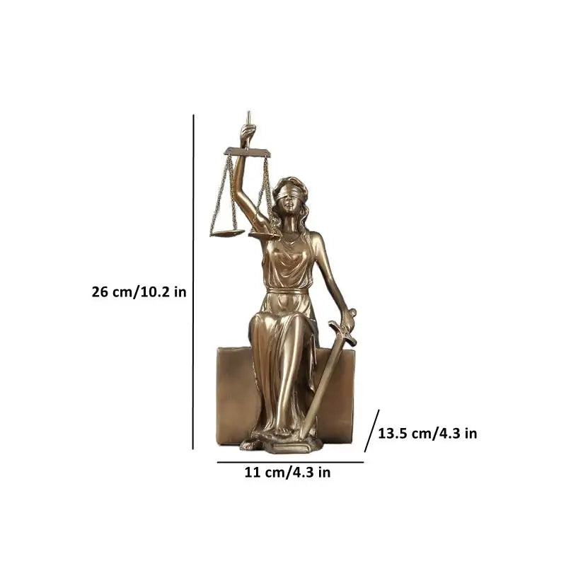 Themis Bookend Statue
