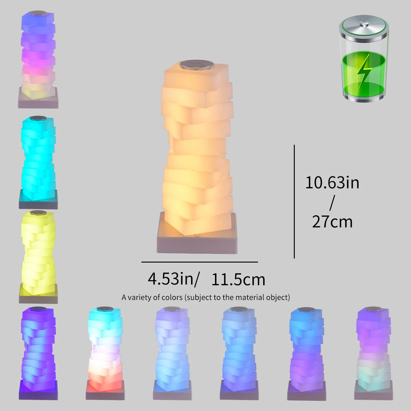 Modern RGB LED Touch Table Lamp