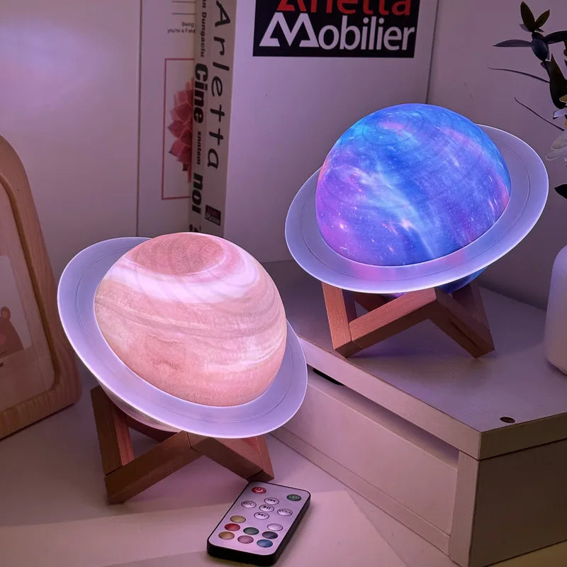 Saturn Planet Bluetooth Speaker and Night Light