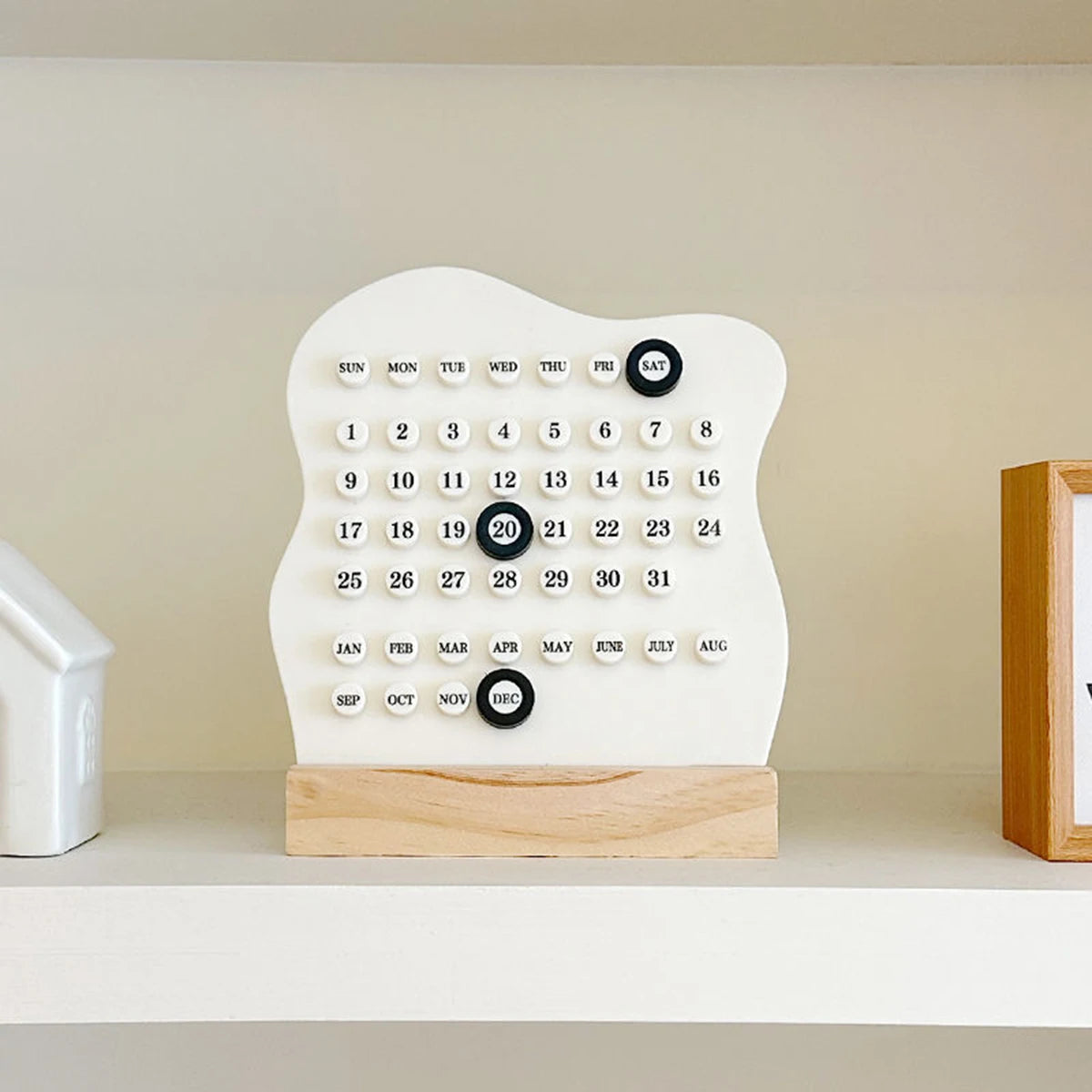 Wooden Perpetual Dot Calendar
