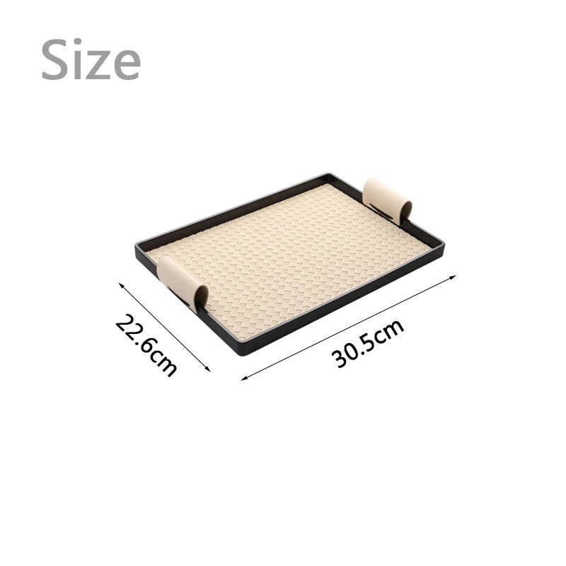 Luxury Decorative Leather Tray