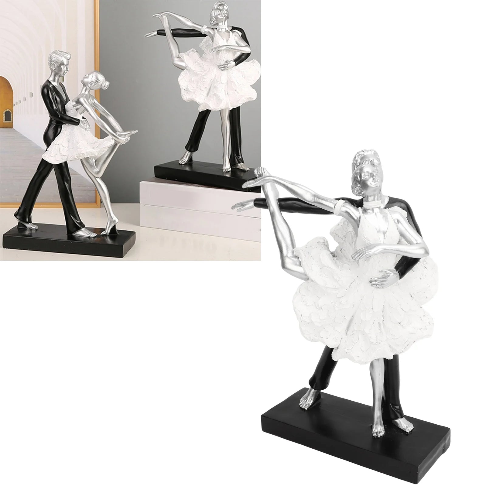 Modern Couple Dancing Resin Statue