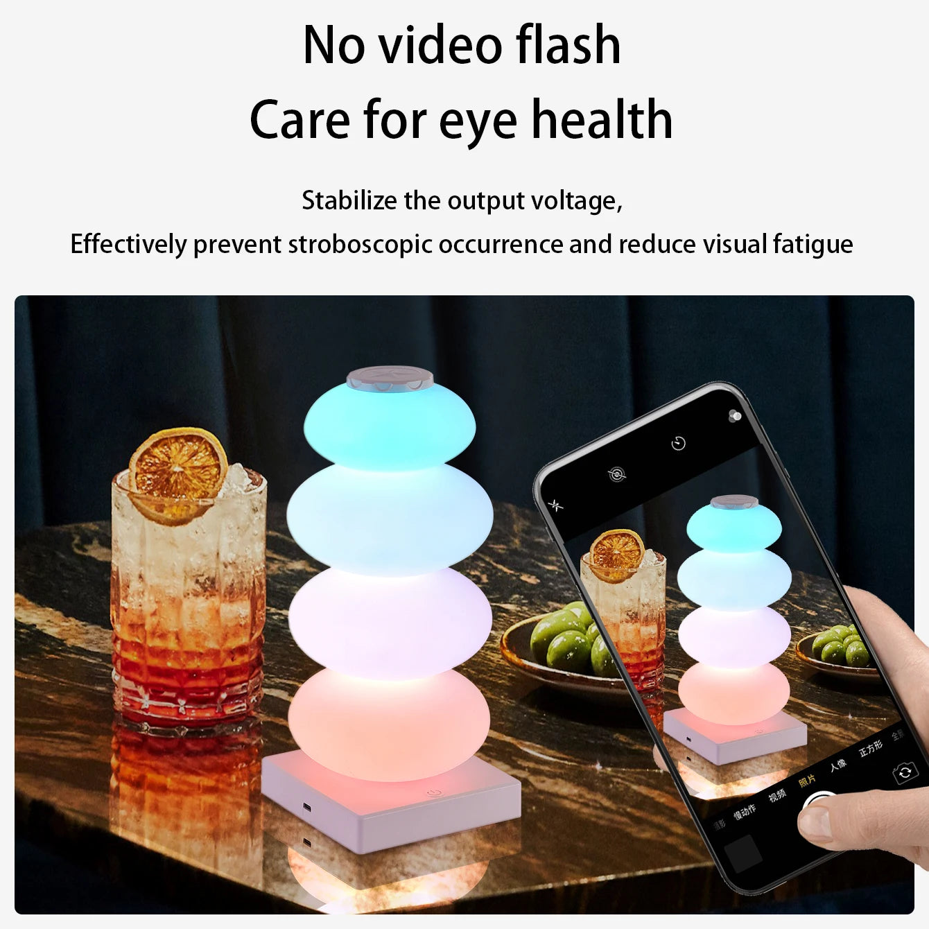 Modern RGB LED Touch Table Lamp