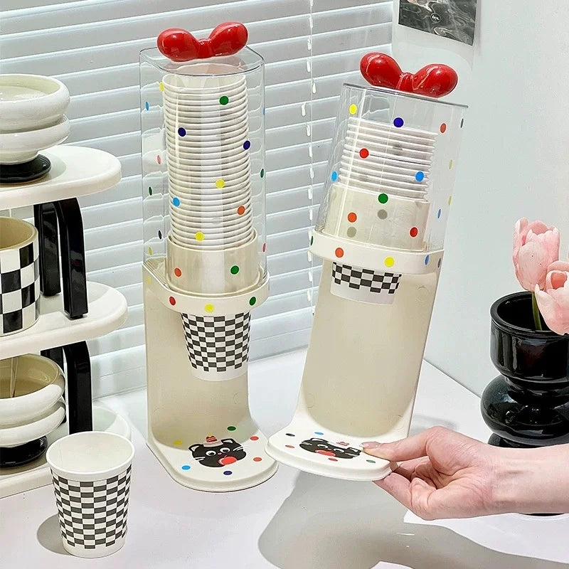 Pull-Type Disposable Cup Dispenser