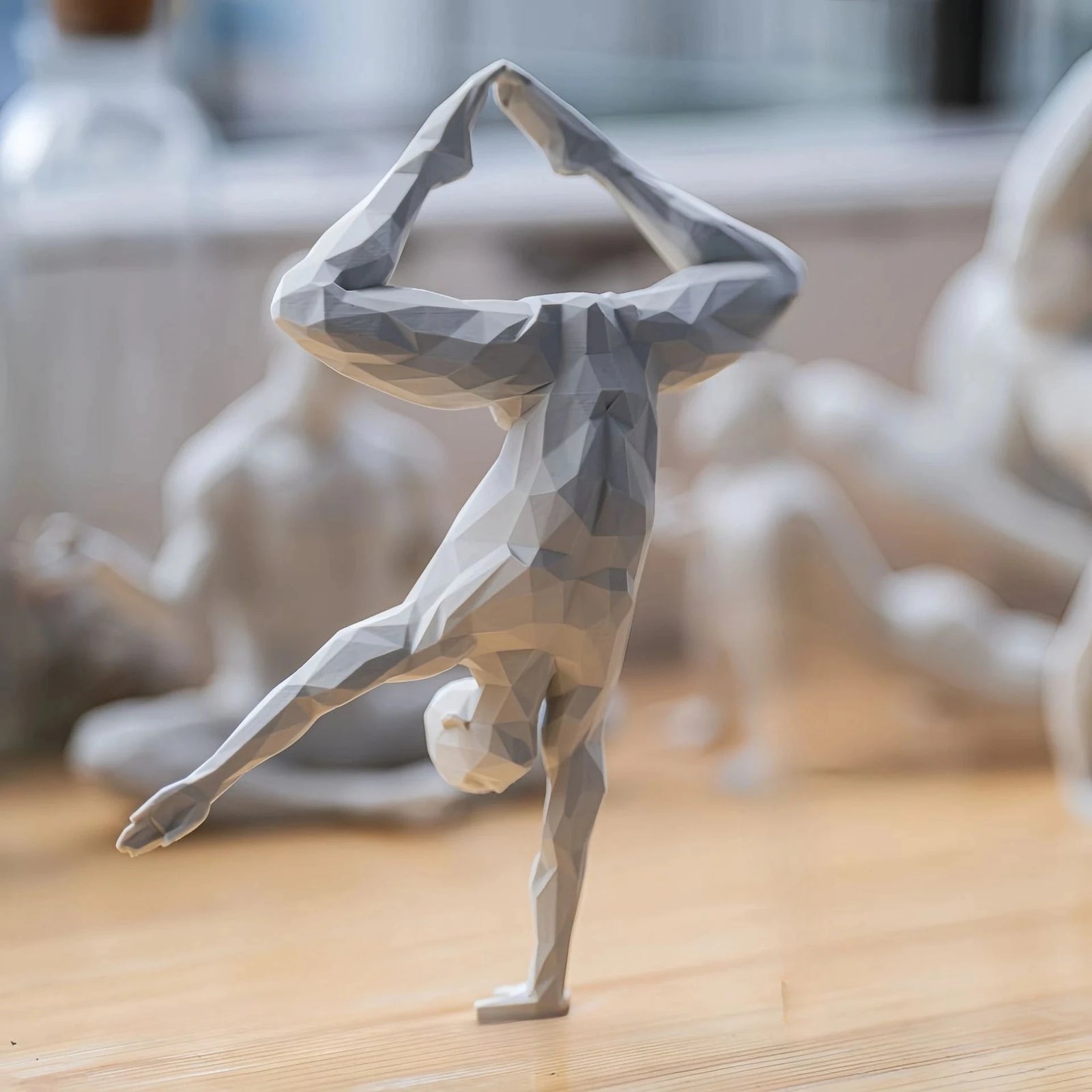 Minimalist 3D Printed Yoga Pose Figurine