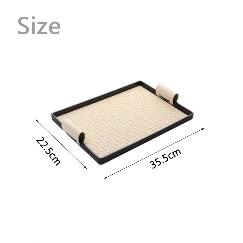 Luxury Decorative Leather Tray