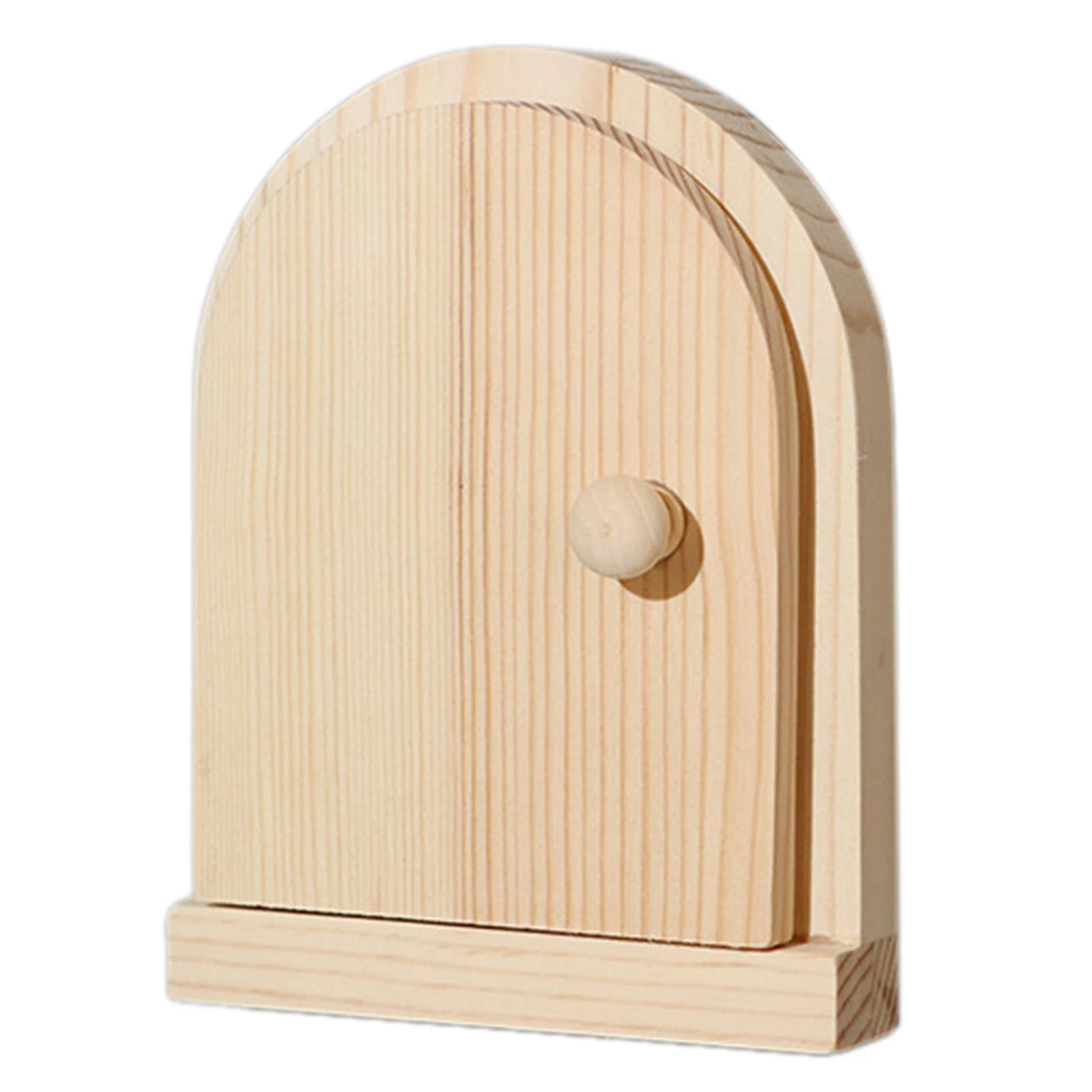 Wooden Fairy Door Wall Cover – Decorative Hinged Frame