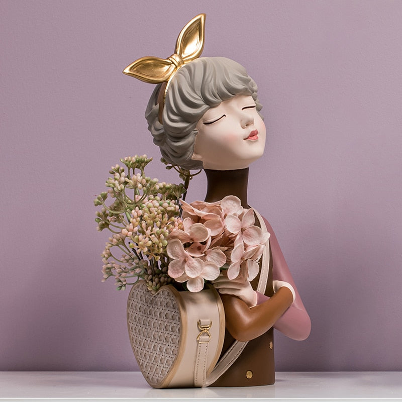 Feminine Flower Pot Decor