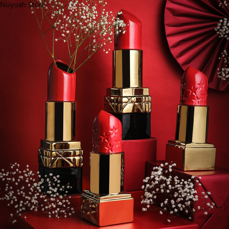 Creative Lipstick Vase