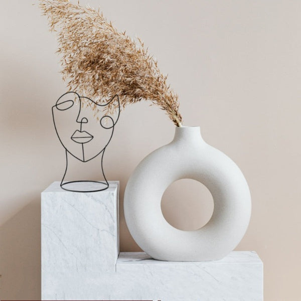 Abstract Face Decorative Sculpture