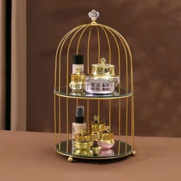 Bird Cage Make Up Organizer