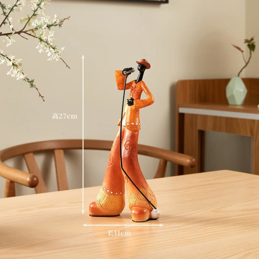 Musical Instrument Band Decor - Resin Living Room Sculpture