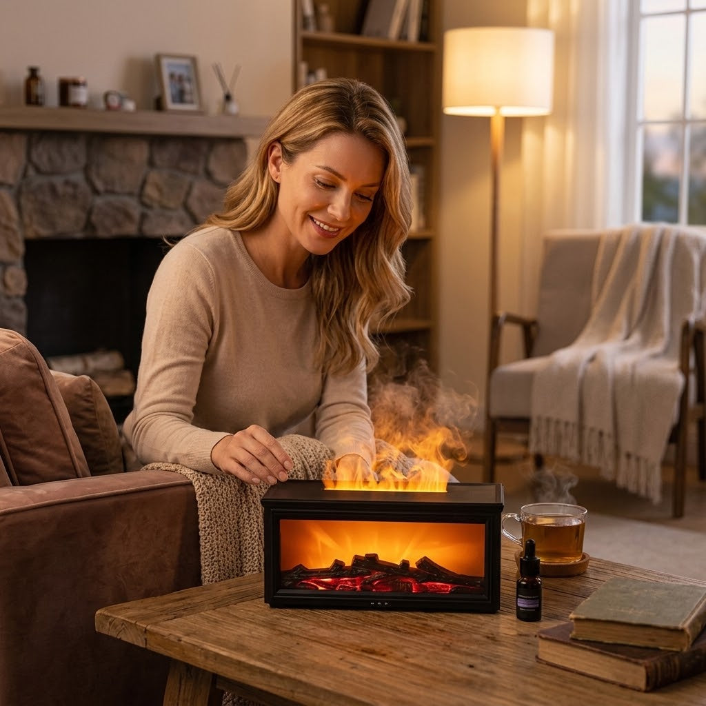 7-Color Flame Essential Oil Diffuser