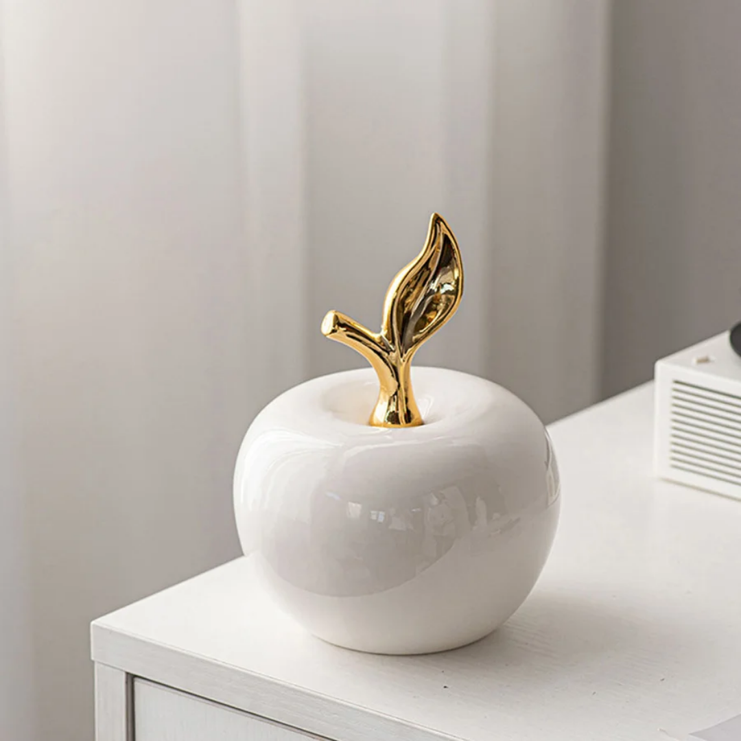 Ceramic Apple Figurine
