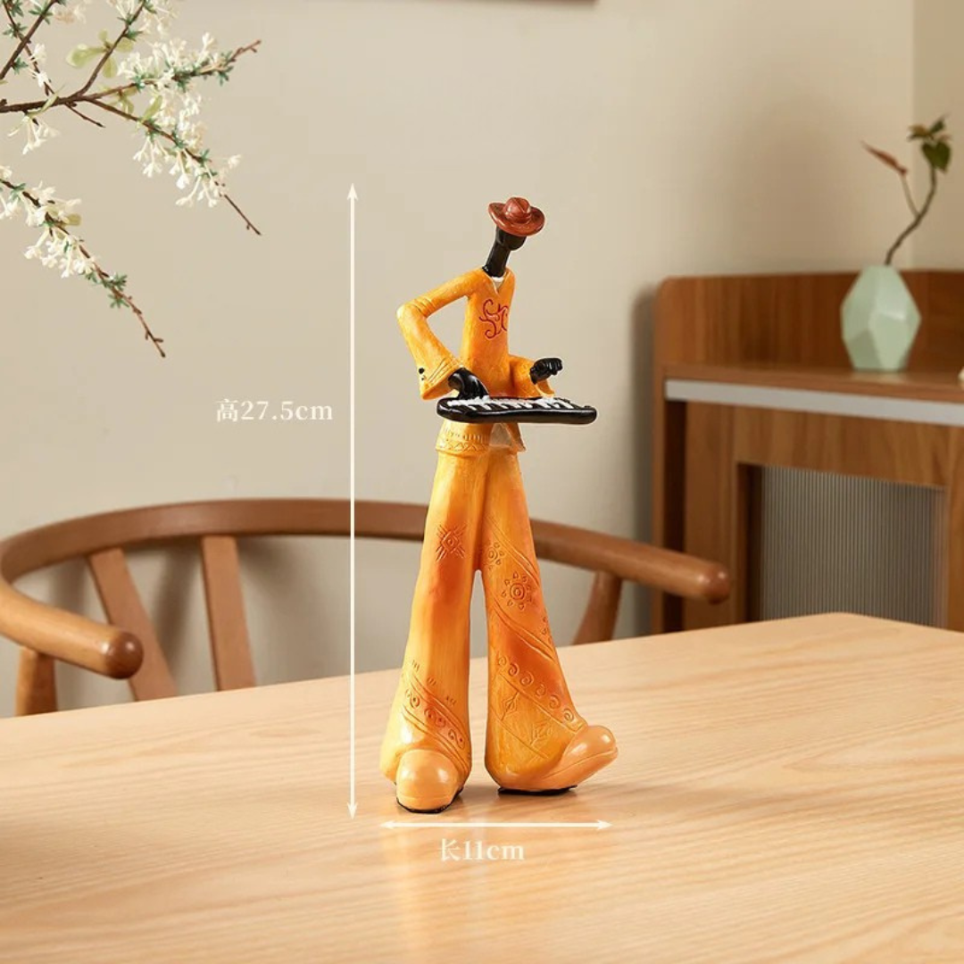 Musical Instrument Band Decor - Resin Living Room Sculpture