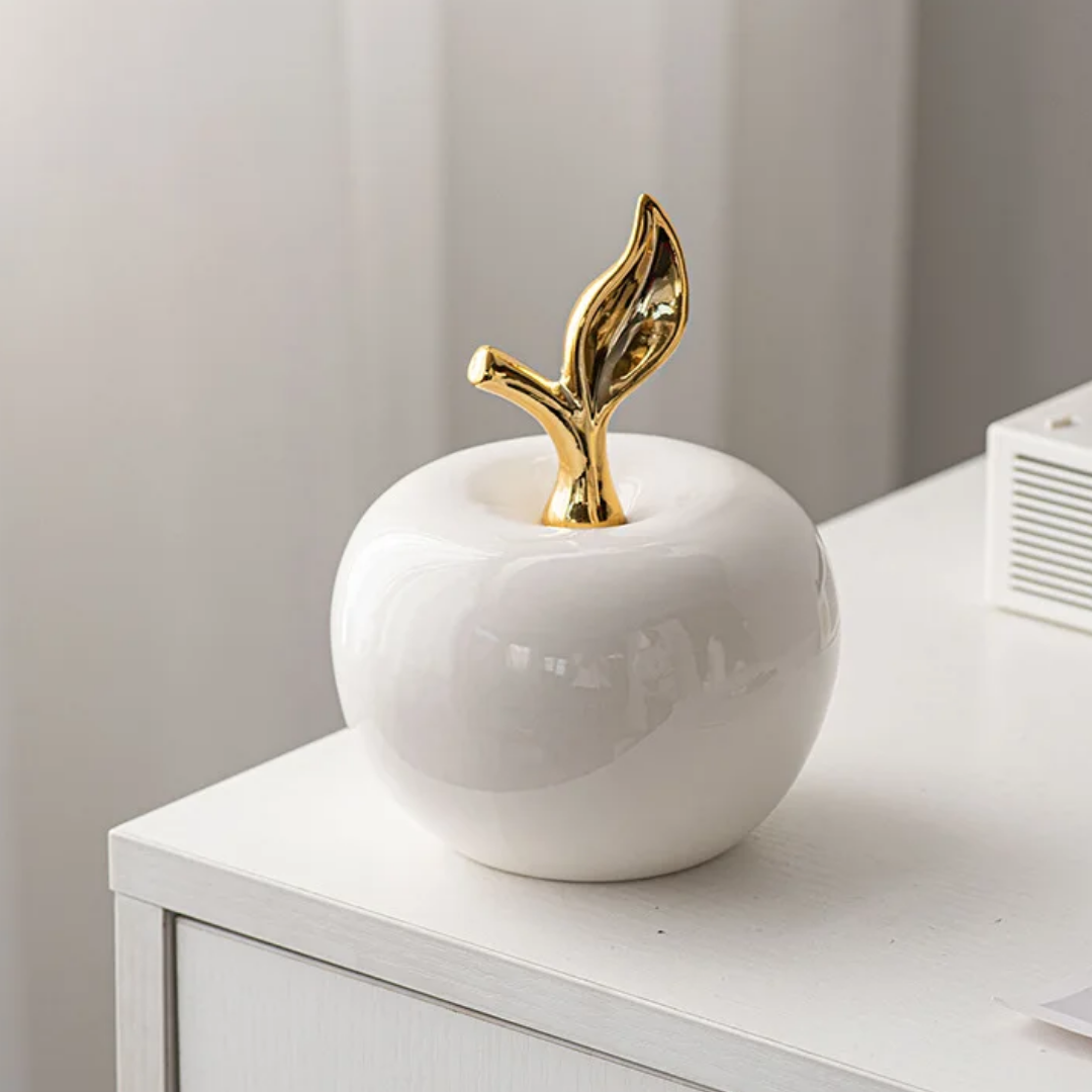 Ceramic Apple Figurine
