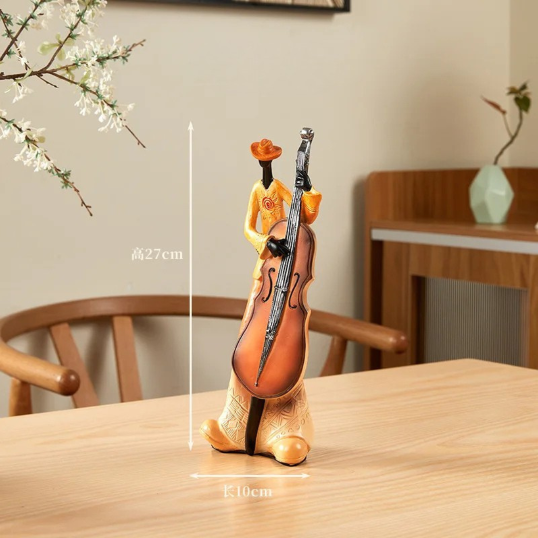 Musical Instrument Band Decor - Resin Living Room Sculpture