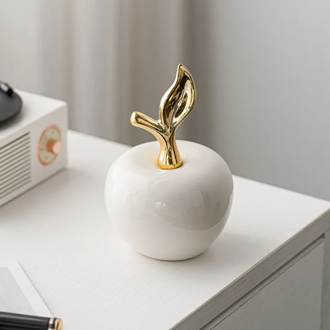 Ceramic Apple Figurine