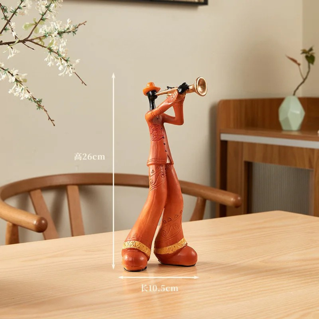 Musical Instrument Band Decor - Resin Living Room Sculpture