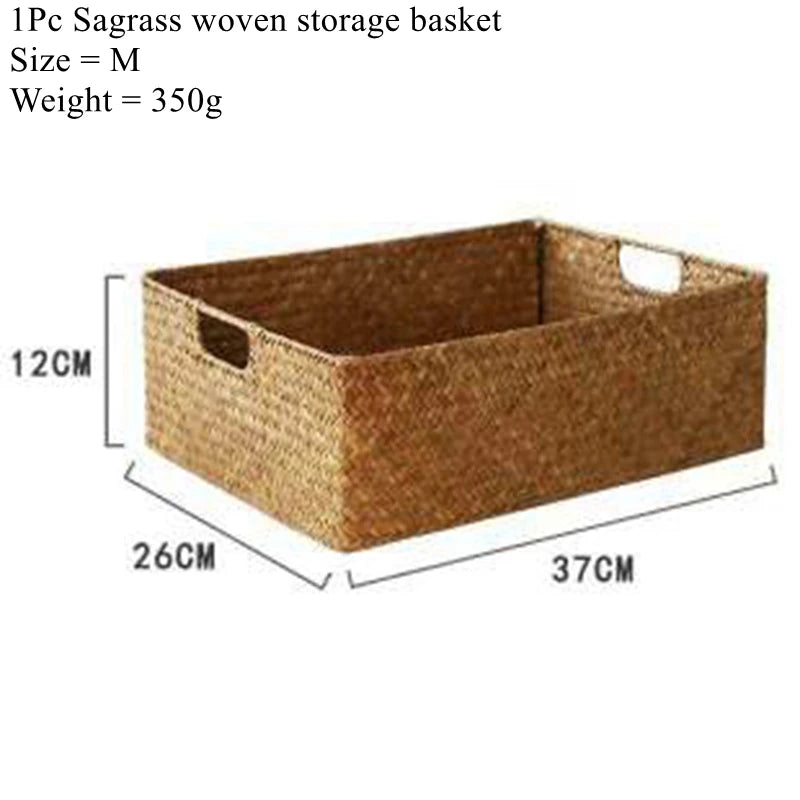 Natural Seagrass Woven Basket