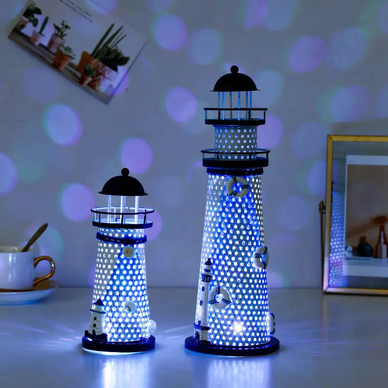 LED Nautical Lighthouse Decor