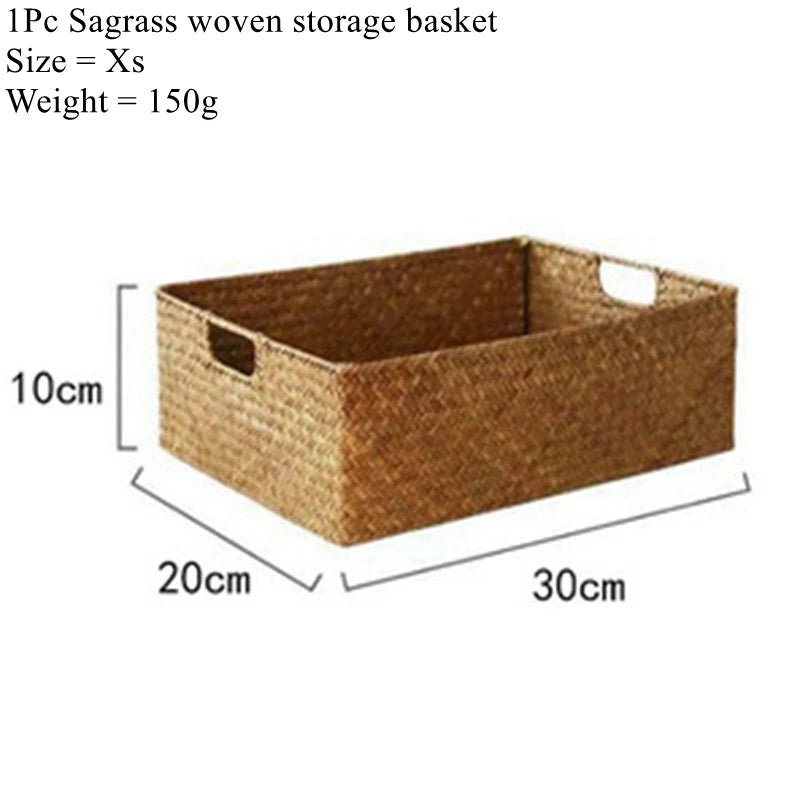 Natural Seagrass Woven Basket